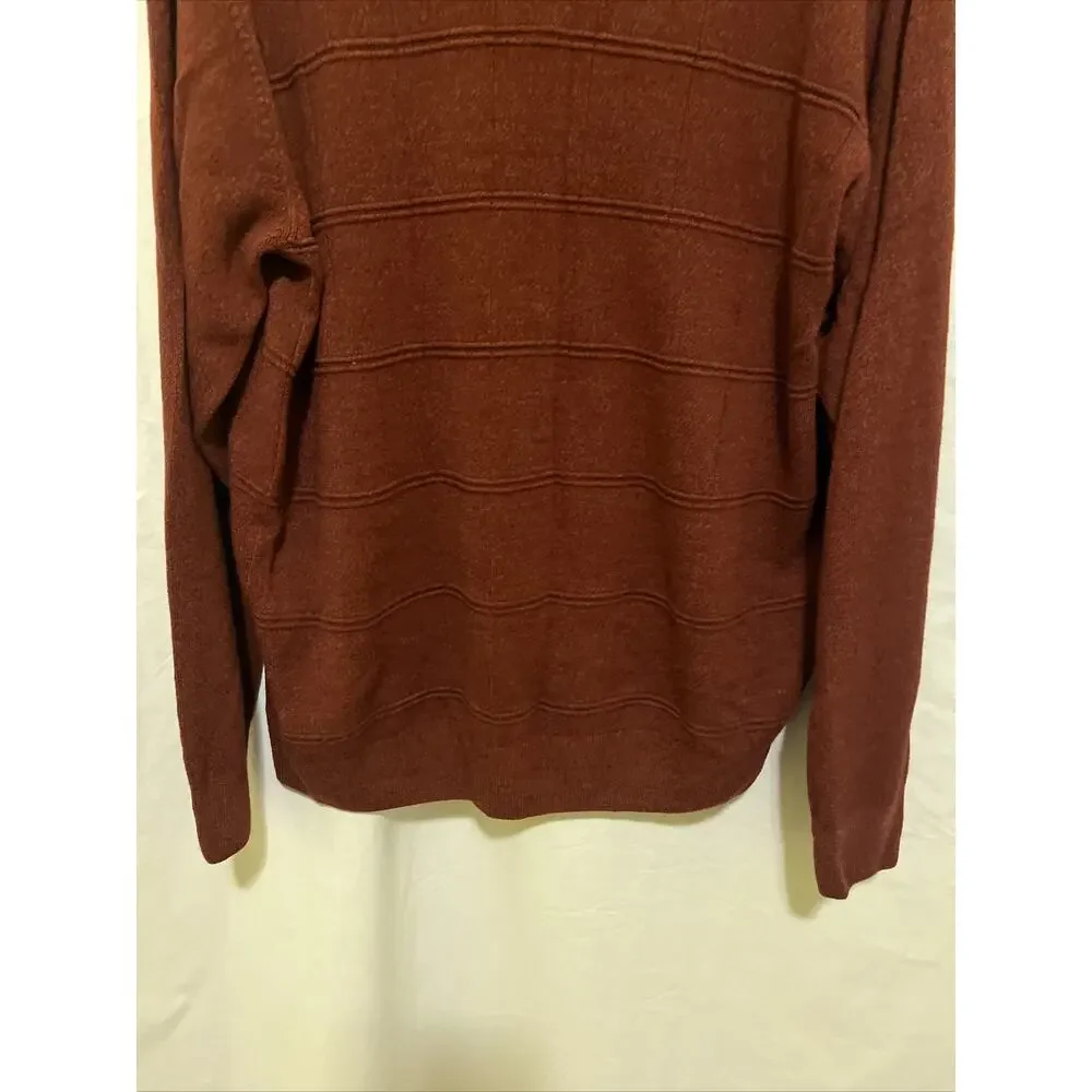 Men's Dockers Size XL Long Sleeve V Neck Sweater Maroon Nice!!